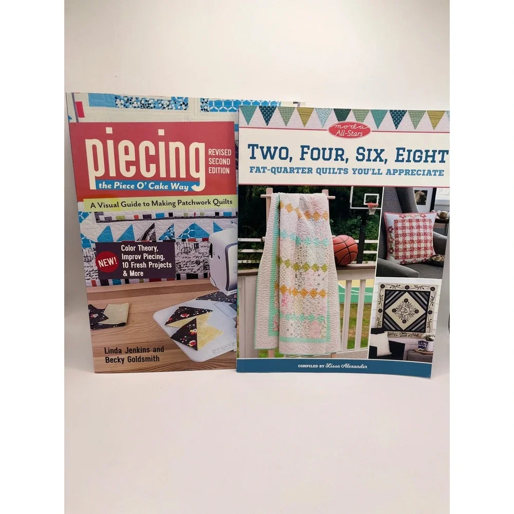 Quilting Book Lot Piecing the Piece O Cake Way Moda All Stars Fat Quarter Quilts